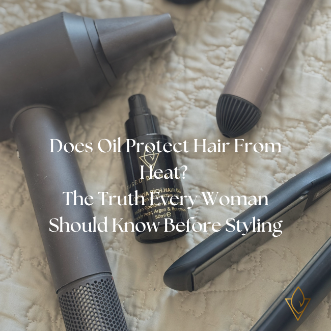 Omega Rich Hair and Scalp Oil by Fused by Nature — nourishing botanical oil for use before and after heat styling